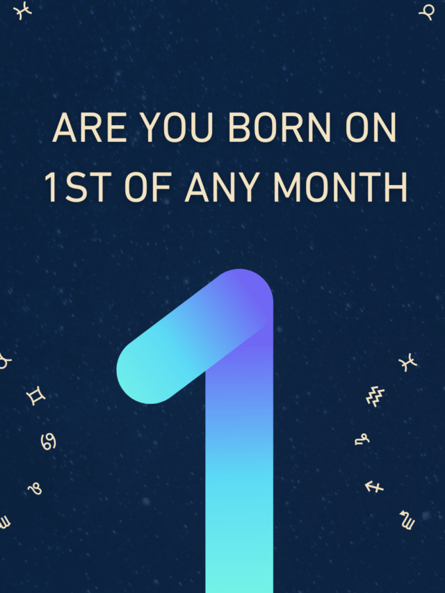 Personality traits of people born on 1st of any month